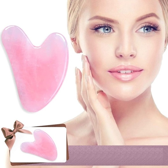2 for $40 Gua Sha Rose Quartz (Natural Crystal) - Picture 5 of 12